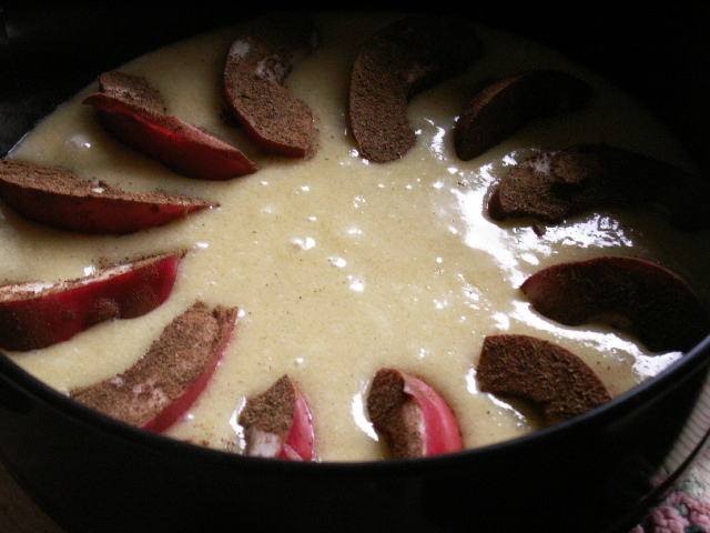 När jag använder vackra röda äpplen brukar jag inte skala dem - jag tycker det är så vackert att ha skalen kvar!