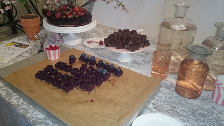 Gott! by Malin bjöd på Raw food-desserter, bland annat en himmelsk Raw Blueberry Cheesecake. (Foto: Charles Thulin)