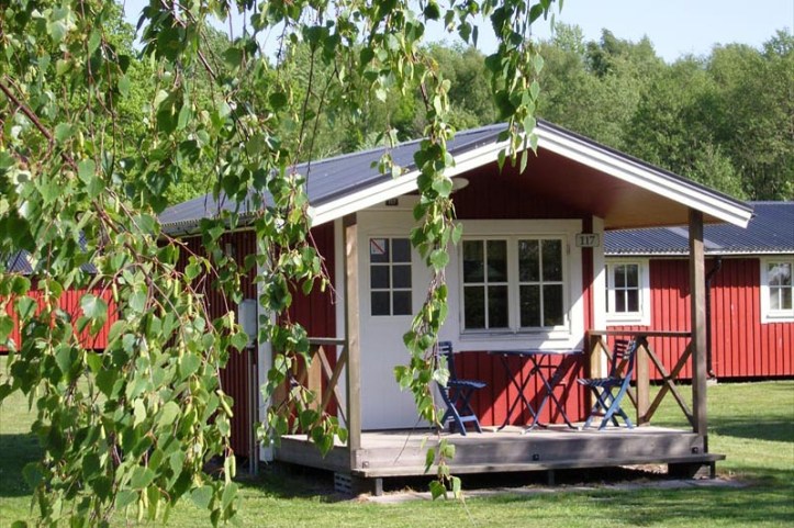 En av stugorna i Saxnäs - sååå mysig! (Foto: Saxnäs)